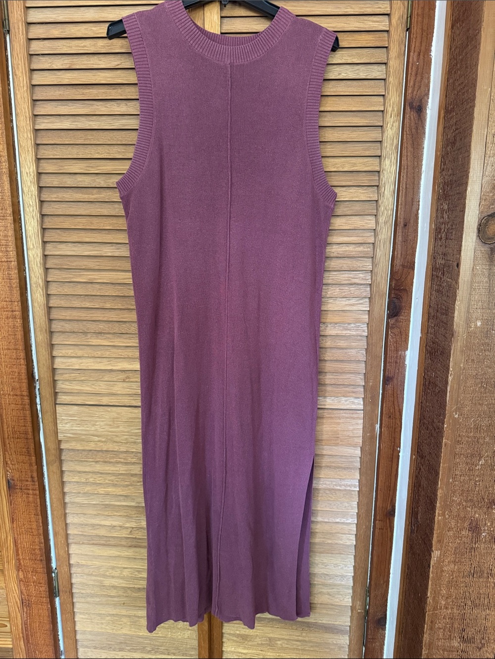 Free People Beach Sleeveless Ribbed Midi Dress - S